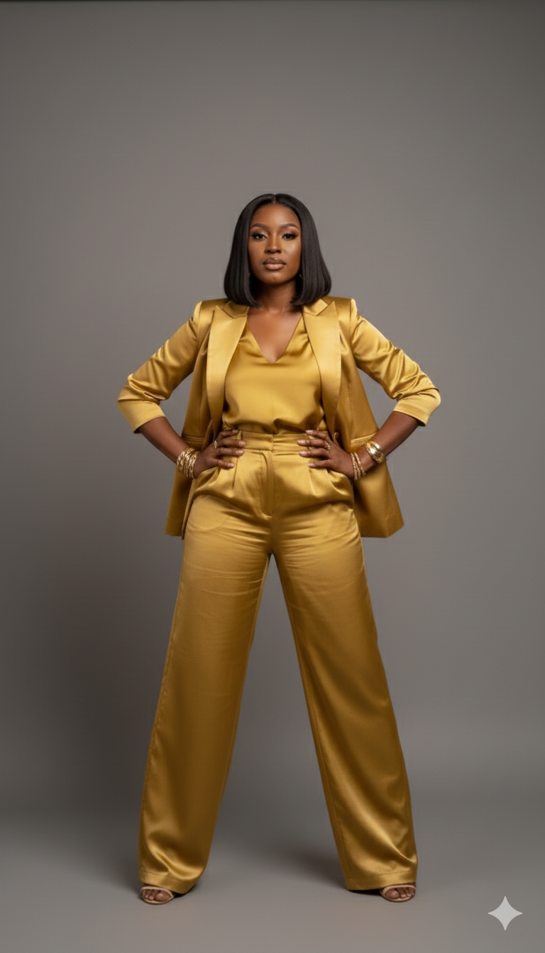 Golden Sands Kimono Duster & Palazzo Set