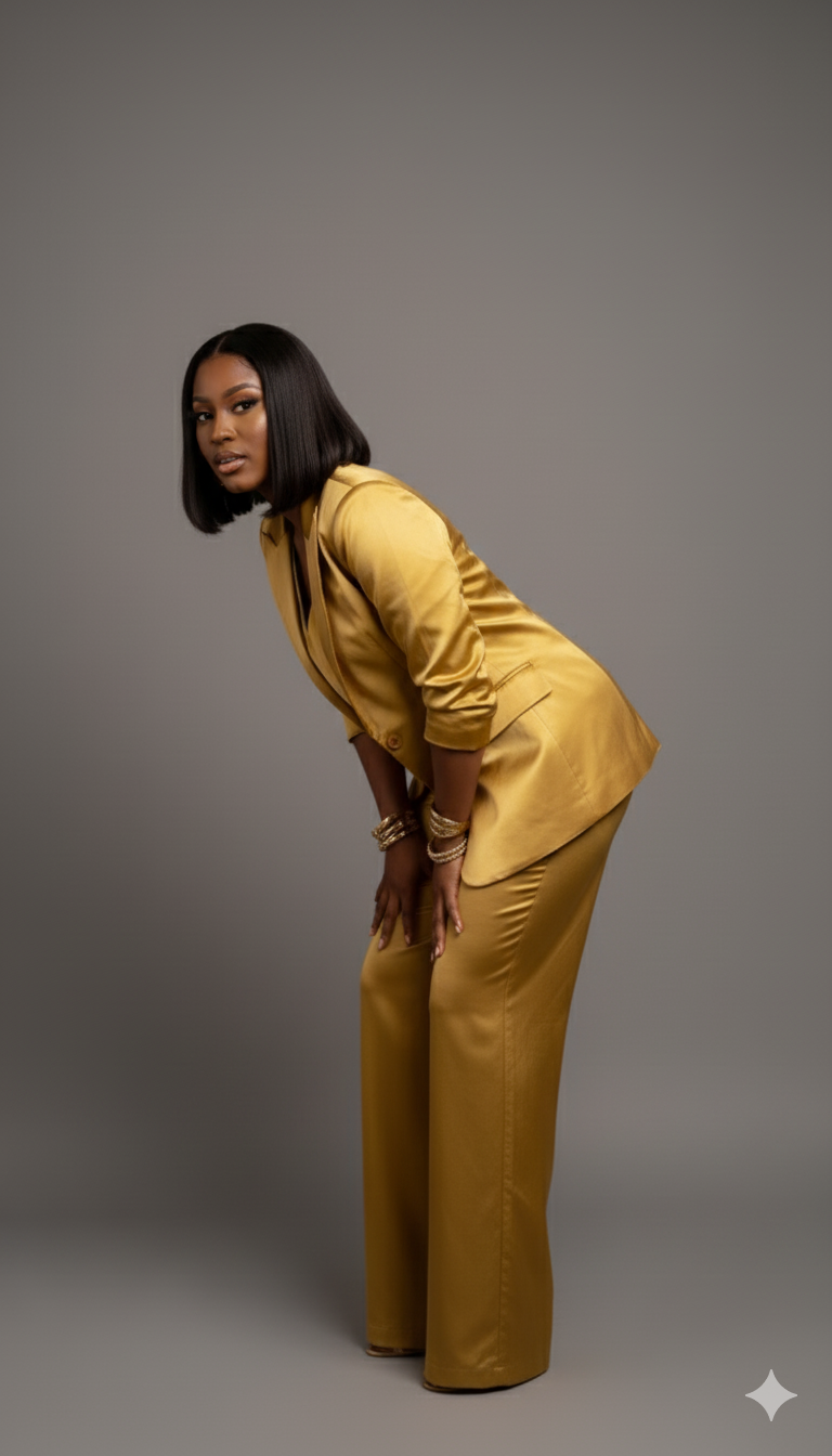 Golden Sands Kimono Duster & Palazzo Set