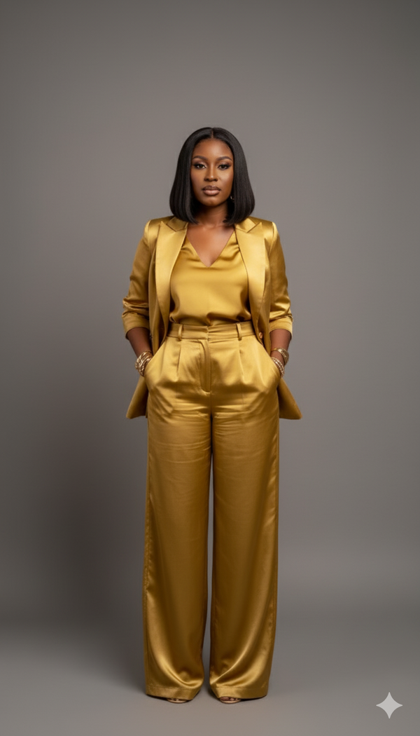 Golden Sands Kimono Duster & Palazzo Set