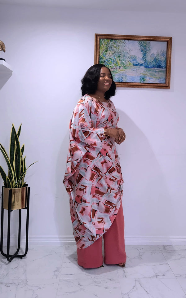 Azure Bloom Ensemble – Elegant 2-Piece Formal Set for Women