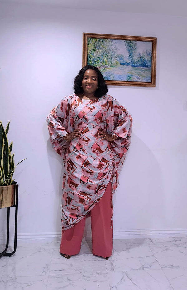 Azure Bloom Ensemble – Elegant 2-Piece Formal Set for Women