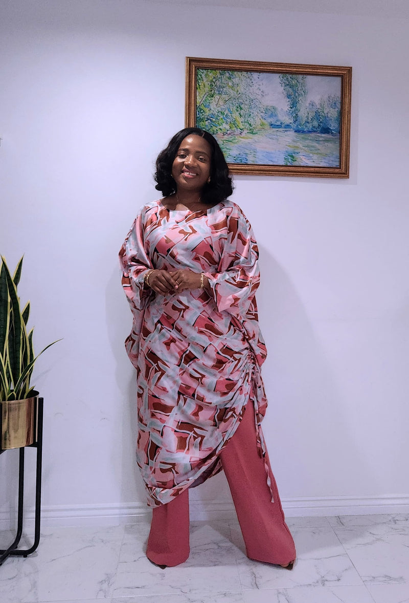 Azure Bloom Ensemble – Elegant 2-Piece Formal Set for Women
