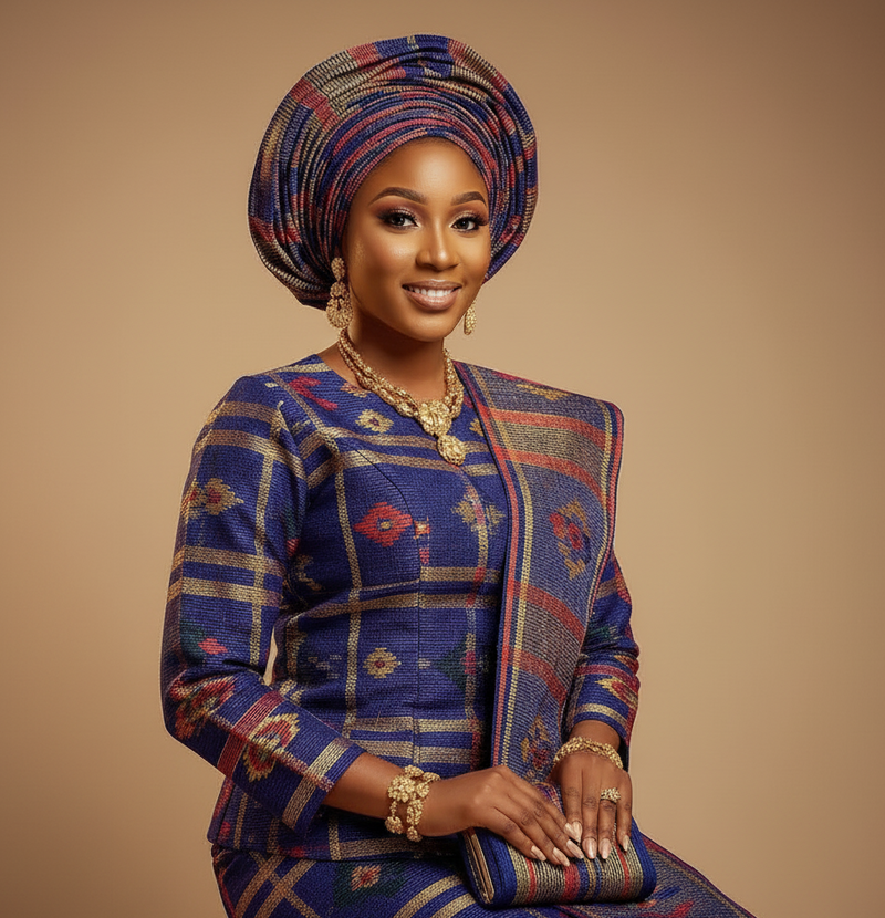 Aso Òkè Bridal/Ceremonial Elegance Portrait
