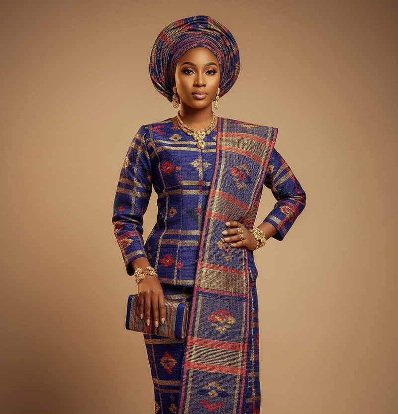 Aso Òkè Bridal/Ceremonial Elegance Portrait