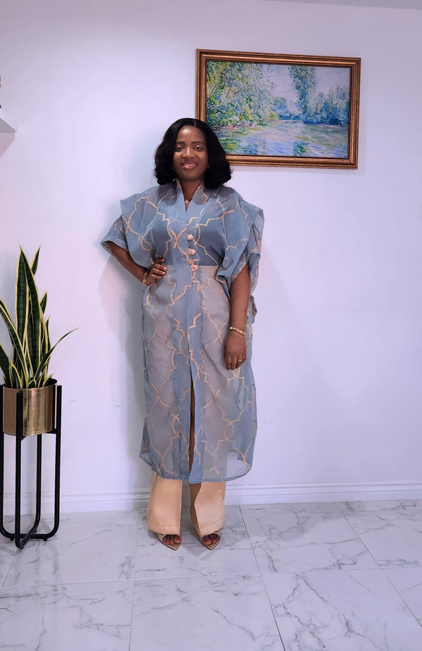 Elegant Kimono Set – Women’s 2-Piece Formal African Wear